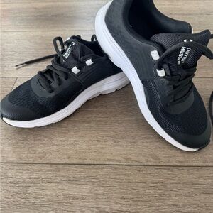 Under Armour Kids Black and White Sneakers